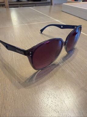 Coach Women's Purple Frame Sunglasses with Gradient Lenses - Coach